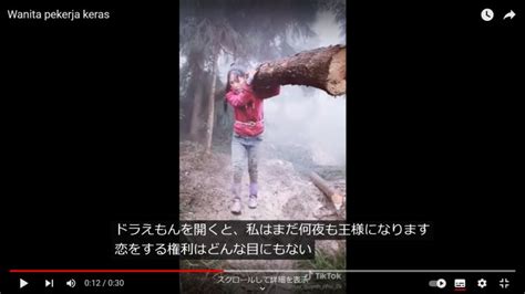 この動画は何なのだろう｜丸太を運ぶ美女たち .